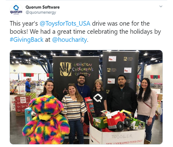Toys for Tots tweet