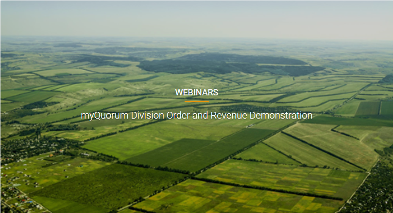 myQuorum Division Order and Revenue image