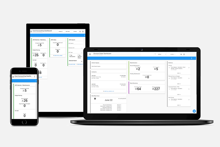 Product Device Screenshot - Division Order - Quorum